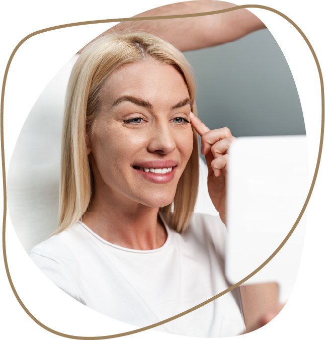 a woman smiling for the camera