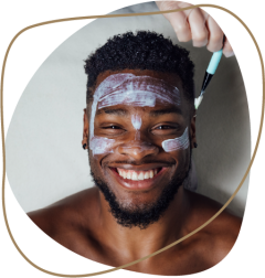 a man smiling for the camera