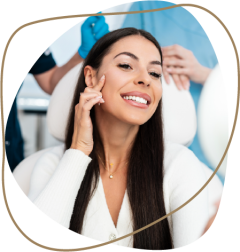 a woman smiling for the camera